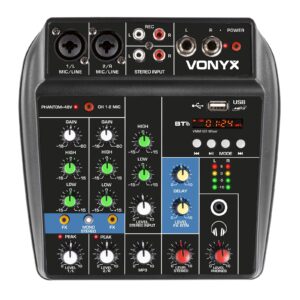 Aanbieding Vonyx VMM100 4-kanaals mengpaneel met Bluetooth & USB mp3 speler (ean 8715693334685)