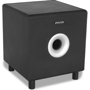 Aanbieding Fenton SHFS08B actieve subwoofer 8" voor home cinema - Zwart (ean 8715693250558)