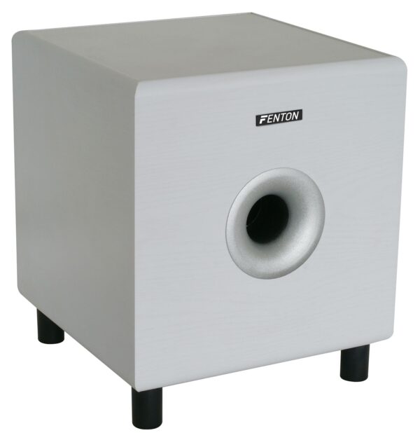 Aanbieding Fenton SHFS08W actieve subwoofer 8" voor home cinema - Wit (ean 8715693250565)