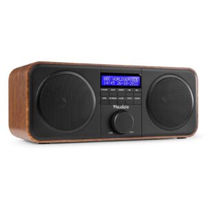 Aanbieding Audizio Novara stereo FM en DAB radio - 40W - Hout (ean 8715693331424)