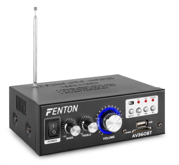 Aanbieding Fenton AV360BT versterker met Bluetooth en USB/SD mp3 speler (ean 8715693274042)