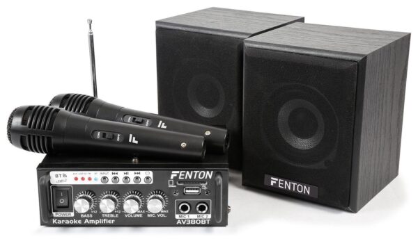 Aanbieding Fenton AV380BT Karaoke set met USB en Bluetooth - Plug&Play (ean 8715693288964)