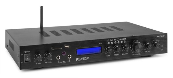 Aanbieding Fenton AV-150BT 5-kanaals surround versterker met Bluetooth - 380W (ean 8715693317121)