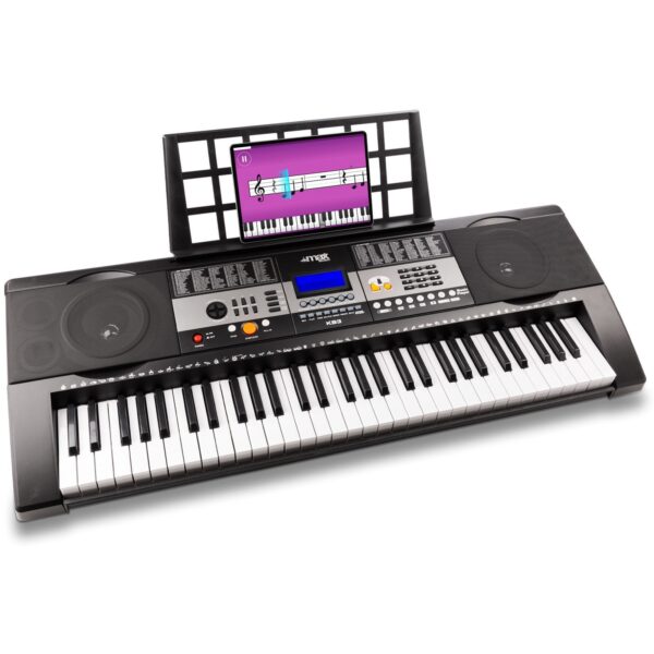 Aanbieding MAX KB3 Keyboard met 61 aanslaggevoelige toetsen en mp3 speler (ean 8715693310542)