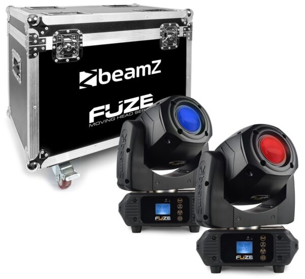 Aanbieding BeamZ FUZE75S Spot set van 2 moving heads in Flightcase (ean 8715693310122)