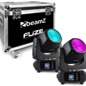 Aanbieding BeamZ FUZE75B moving heads (2 stuks) in flightcase (ean 8715693310139)