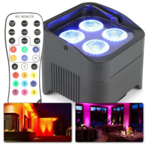 Aanbieding BeamZ BBP94 Uplight PAR spot op accu met 4x 10W LEDs (ean 8715693295221)