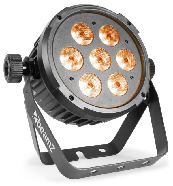 Aanbieding BeamZ BT280 LED flatpar met 7x 10W RGBW_UV LED&apos;s incl. remote (ean 8715693293982)