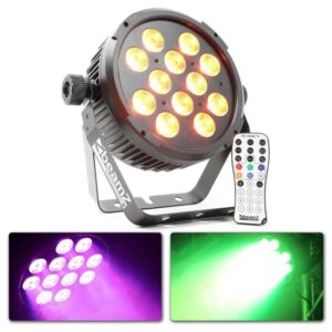 Aanbieding BeamZ BT300 FlatPAR 12x 10W DMX met afstandsbediening (ean 8715693284430)