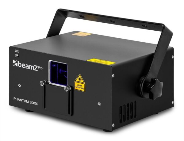 Aanbieding BeamZ Phantom 5000 Pure Diode analoog 5W (5000mW) RGB Laser (ean 8715693316148)