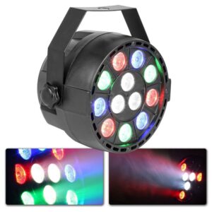 Aanbieding MAX PartyPar met 12x 1W RGBW LED&apos;s en DMX (ean 8715693301205)