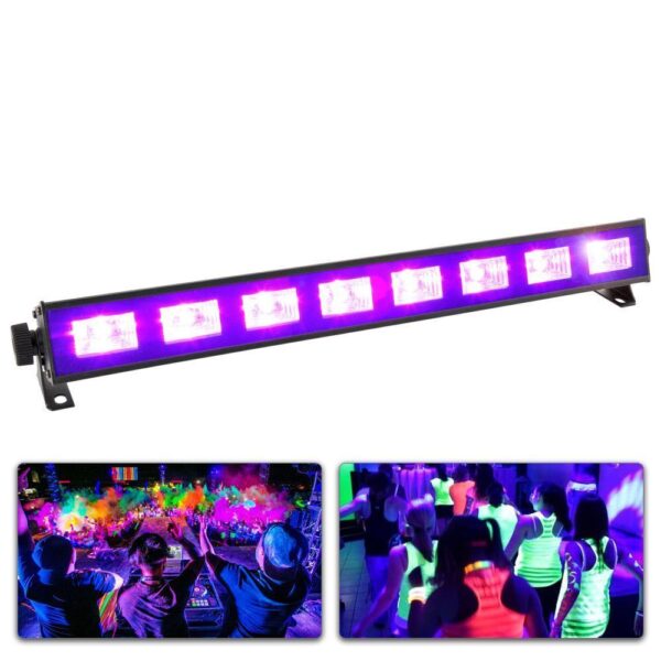 Aanbieding BeamZ BUV93 LED Blacklight BAR met hoge output van 8x 3W (ean 8715693289084)