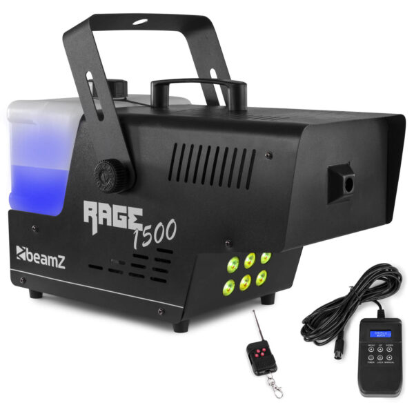 Aanbieding BeamZ RAGE1500LED rookmachine met draadloze afstandsbediening (ean 8715693305876)