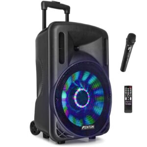 Aanbieding Fenton FT12LED karaoke speaker 700W 12" met LED verlichting (ean 8715693299717)