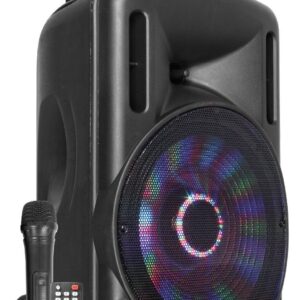 Aanbieding Retourdeal - Fenton FT10LED karaoke speaker 450W 10" met LED (ean 8715693299699)