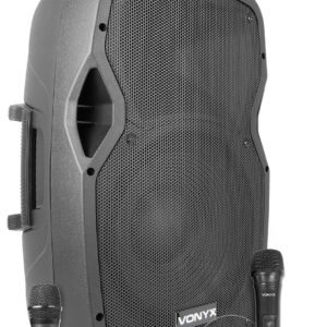 Aanbieding Vonyx AP1200PA Mobiele bluetooth luidspreker met 3 microfoons (ean 8715693294040)