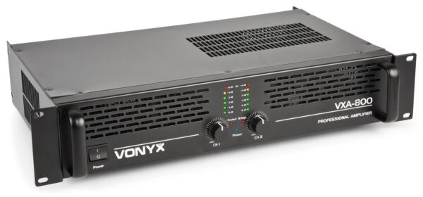 Aanbieding Vonyx VXA-800 PA versterker 2x 400W met Brugschakeling (ean 8715693257199)