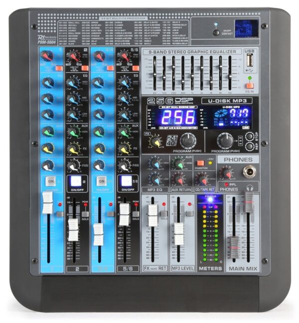 Aanbieding Power Dynamics PDM-S604 professionele 6 kanaals mixer (ean 8715693290820)