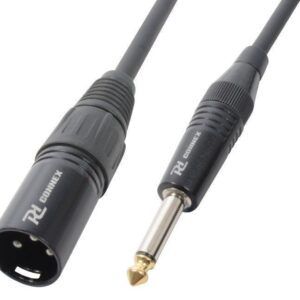 Aanbieding PD Connex XLR Male - 6.3mm Mono jack kabel 1.5 meter (ean 8715693060072)