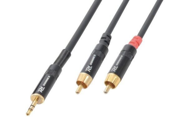 Aanbieding PD Connex Kabel 3.5 Stereo - 2xRCA Male 1.5m (ean 8715693268041)