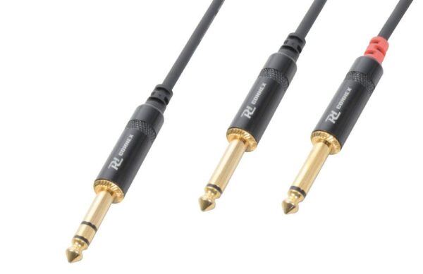 Aanbieding PD Connex Kabel 6.3 Stereo - 2x6.3 Mono 3m (ean 8715693268089)