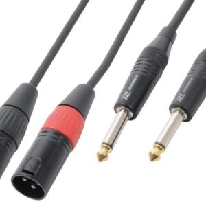 Aanbieding PD Connex Kabel 2x XLR Male - 2x 6.3mm Mono 1.5m (ean 8715693268126)