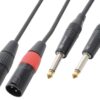 Aanbieding PD Connex Kabel 2x XLR Male - 2x 6.3mm Mono 3m (ean 8715693268133)