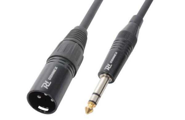 Aanbieding PD Connex XLR Male - 6.3mm Stereo jack kabel 1.5 meter (ean 8715693268188)