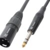 Aanbieding PD Connex XLR Male - 6.3mm Stereo jack kabel 3 meter (ean 8715693268195)