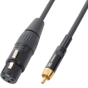 Aanbieding PD Connex Kabel XLR Female - RCA Male 3.0m (ean 8715693268317)