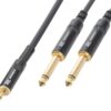 Aanbieding PD Connex Kabel 3.5 Stereo jack - 2x 6.3 Mono jack 3m (ean 8715693268386)