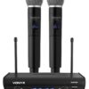 Aanbieding Vonyx WM82 draadloze microfoonset met twee UHF handmicrofoons (ean 8715693301434)