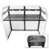 Aanbieding Vonyx DB3 DJ Booth met zwarte en witte Lycra doeken (ean 8715693292169)