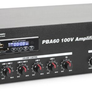 Aanbieding Power Dynamics PBA60 100V versterker 60W met mp3 speler