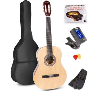 Aanbieding MAX SoloArt klassieke akoestische gitaar (39") starterset - Naturel (ean 8715693319941)