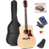 Aanbieding MAX SoloJam Western akoestische gitaar starterset - Naturel (hout) (ean 8715693319927)