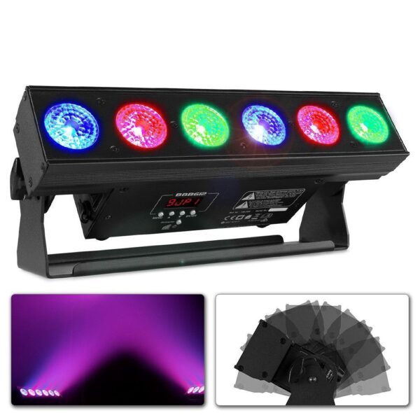 Aanbieding BeamZ BBB612 accu LED BAR voor belichting van muren