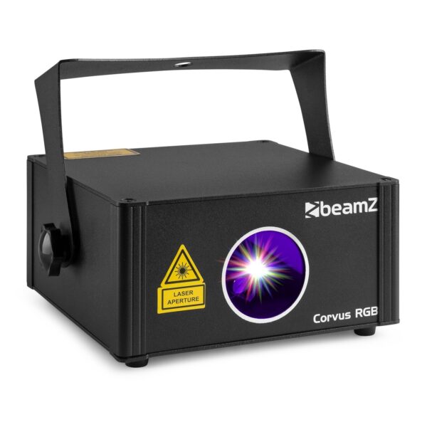 Aanbieding BeamZ Corvus multicolor disco laser (RGB) met afstandsbediening en DMX (ean 8715693335262)