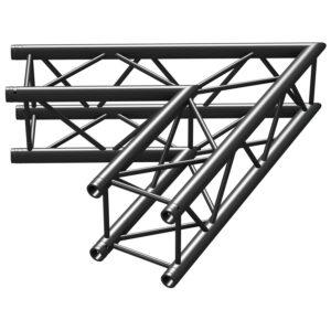 Aanbieding BeamZ Truss P30-C20B vierkante truss zwart 60° 2-weg hoek (ean 8715693302554)