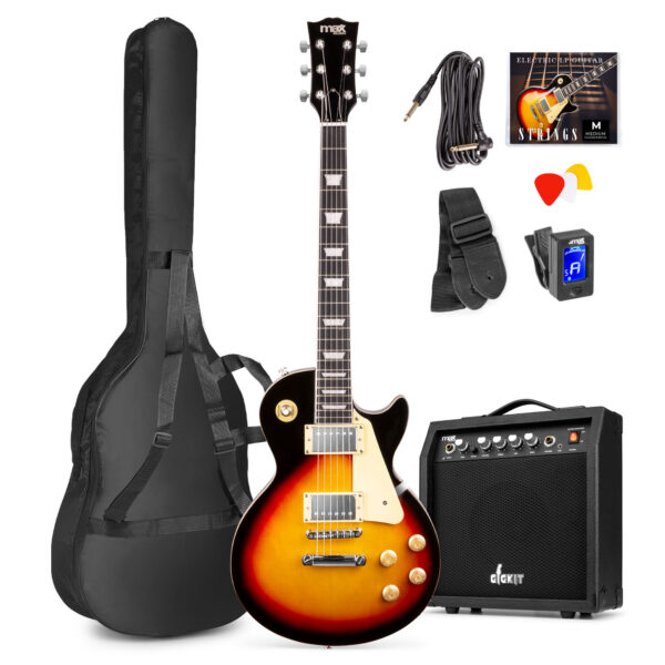 Aanbieding Max Gigkit LP Elektrische gitaar - complete set met 40 Watt versterker (ean 8715693340990)