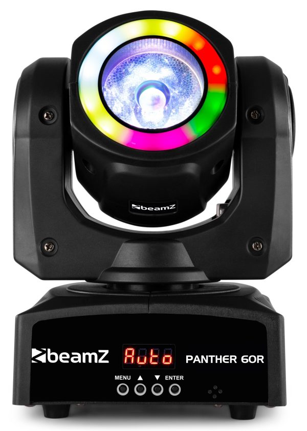 Aanbieding BeamZ Panther 60R LED Beam Moving Head met LED-ring - 60 Watt (ean 8715693341713)