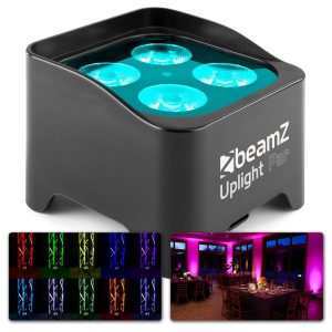 Aanbieding BeamZ BBP90 Uplight PAR spot op accu met 4x 4W LED&apos;s (ean 8715693321463)