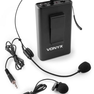 Aanbieding Vonyx BP10 bodypack met headset voor Vonyx UHF systemen - 863.100 MHz (ean 8715693303537)