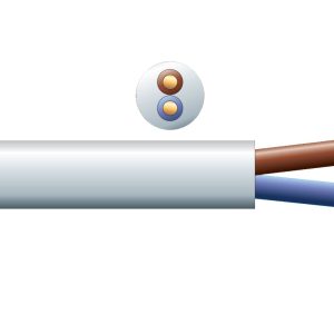 Aanbieding PD Connex 100V luidsprekerkabel 2x 1.5mm² 15A - Wit - 50 meter rol (ean 8715693344912)