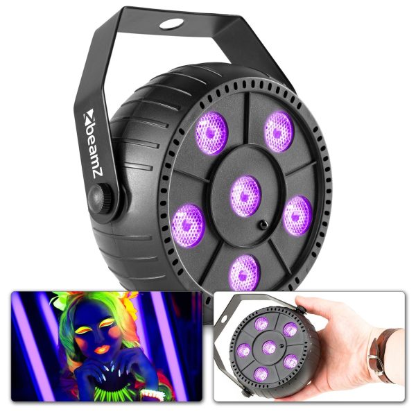 Aanbieding BeamZ PLP14 LED blacklight met ingebouwde accu - 6x 1W LED&apos;s (ean 8715693331851)