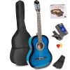 Aanbieding MAX SoloArt klassieke akoestische gitaar (39") starterset - Blauw (ean 8715693329056)