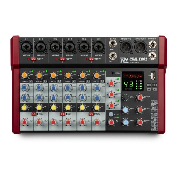 Aanbieding Power Dynamics PDM-Y801 mixer - 8 kanaals mengpaneel met Bluetooth (ean 8715693343373)