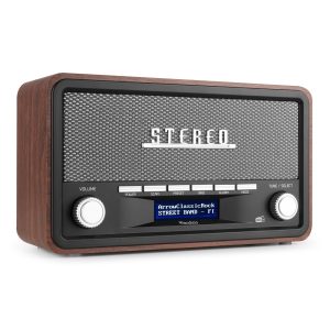 Aanbieding Retourdeal - Audizio Foggia retro DAB+ radio met Bluetooth - Stereo (ean 8715693335872)