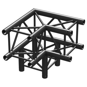 Aanbieding BeamZ Truss P30-C30B vierkante truss zwart 90° 3-weg hoek (ean 8715693302592)