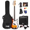 Aanbieding Max Gigkit Basgitaar met 40 Watt versterker - Gitaarstandaard - (ean 8715693171129)